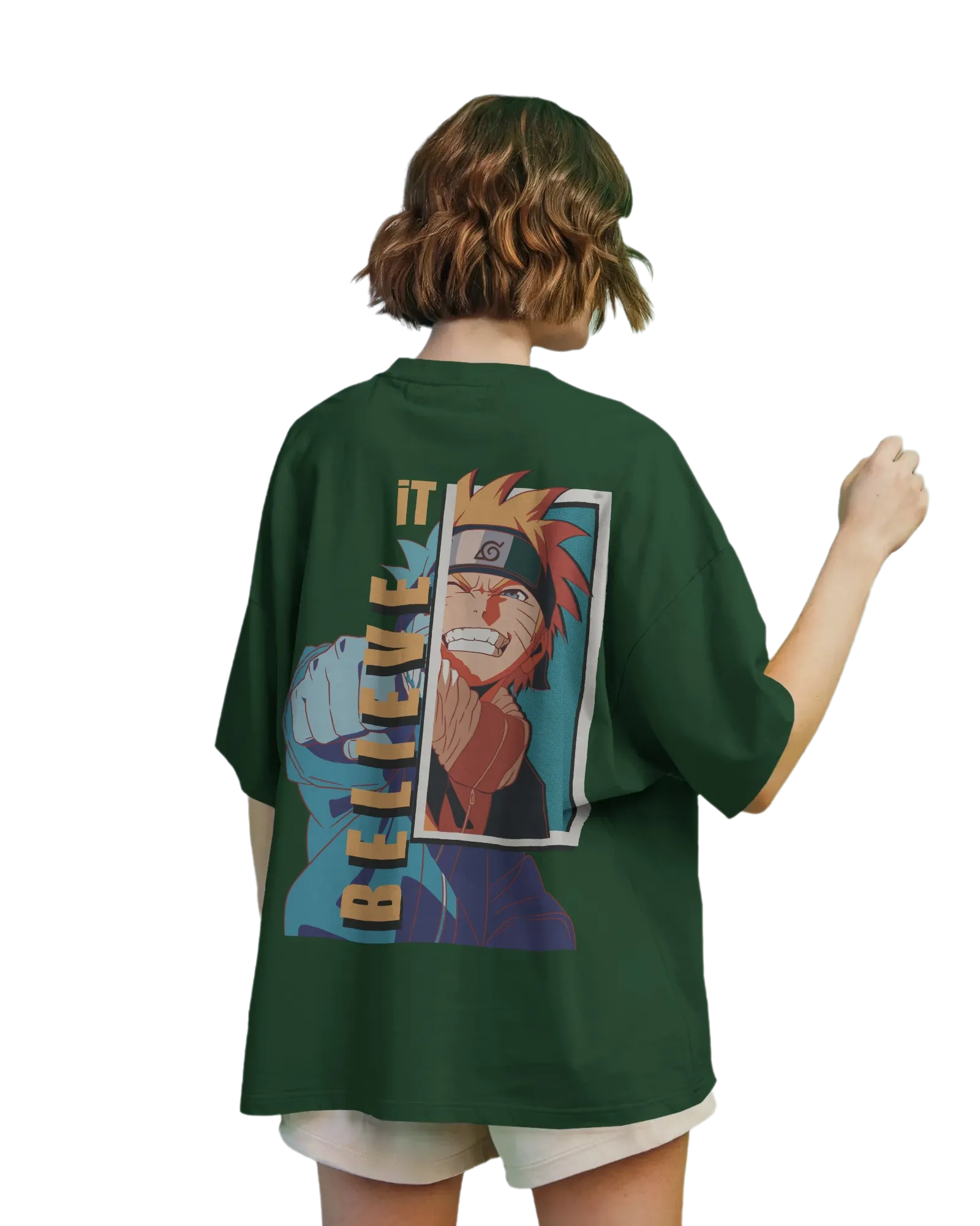 Believe It -  Naruto Terry Oversized Tee