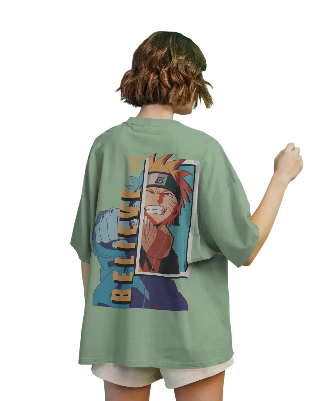 Believe It -  Naruto Terry Oversized Tee