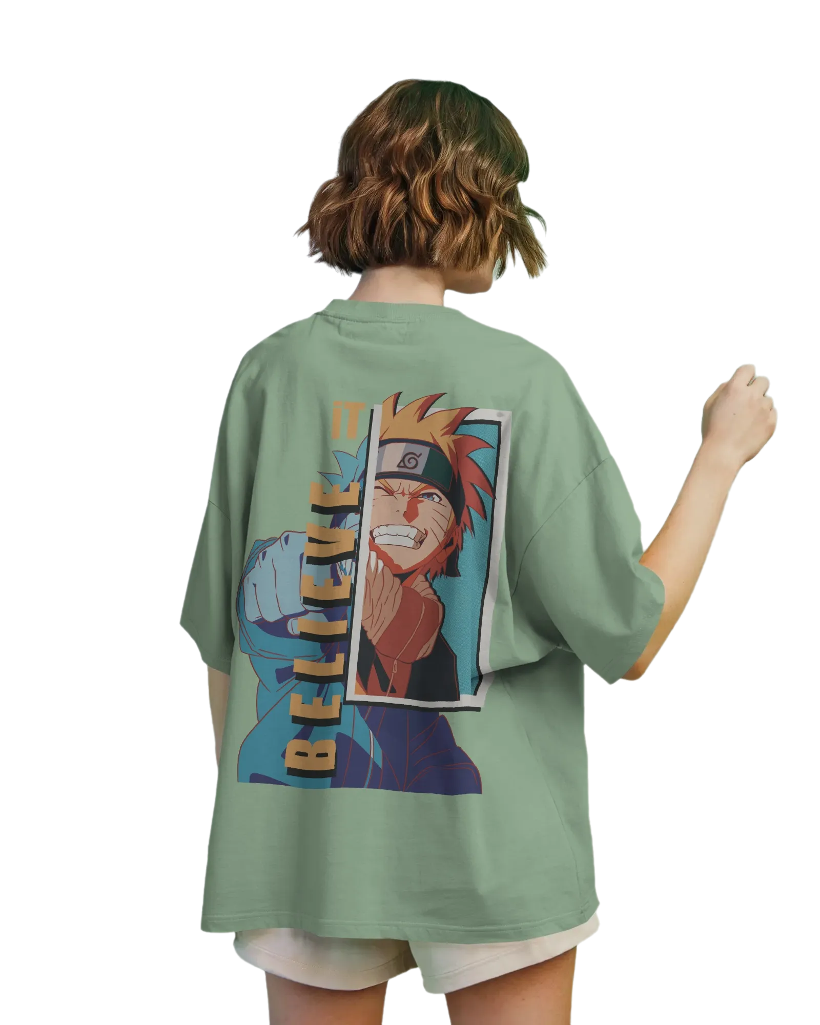 Believe It -  Naruto Terry Oversized Tee