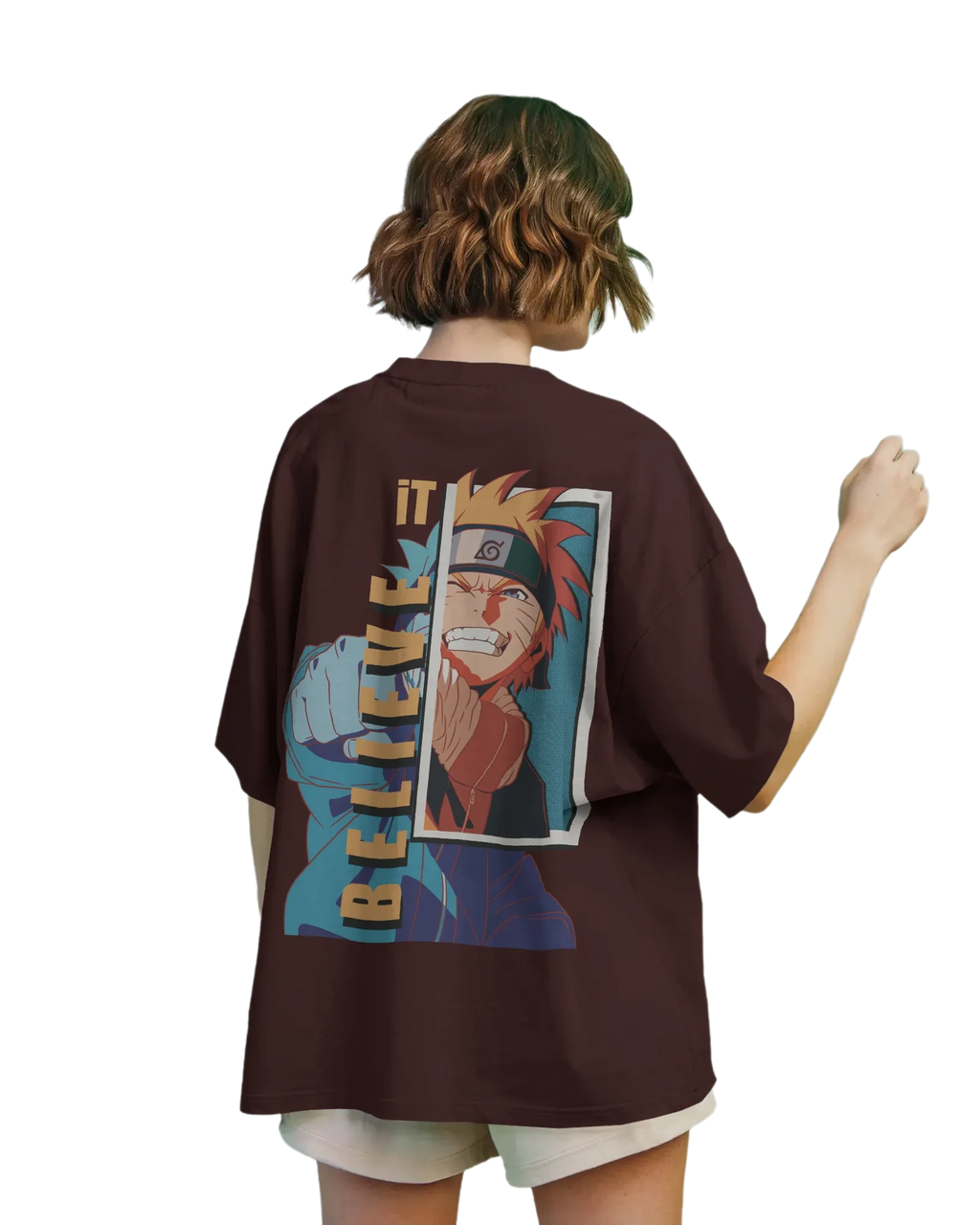 Believe It -  Naruto Terry Oversized Tee