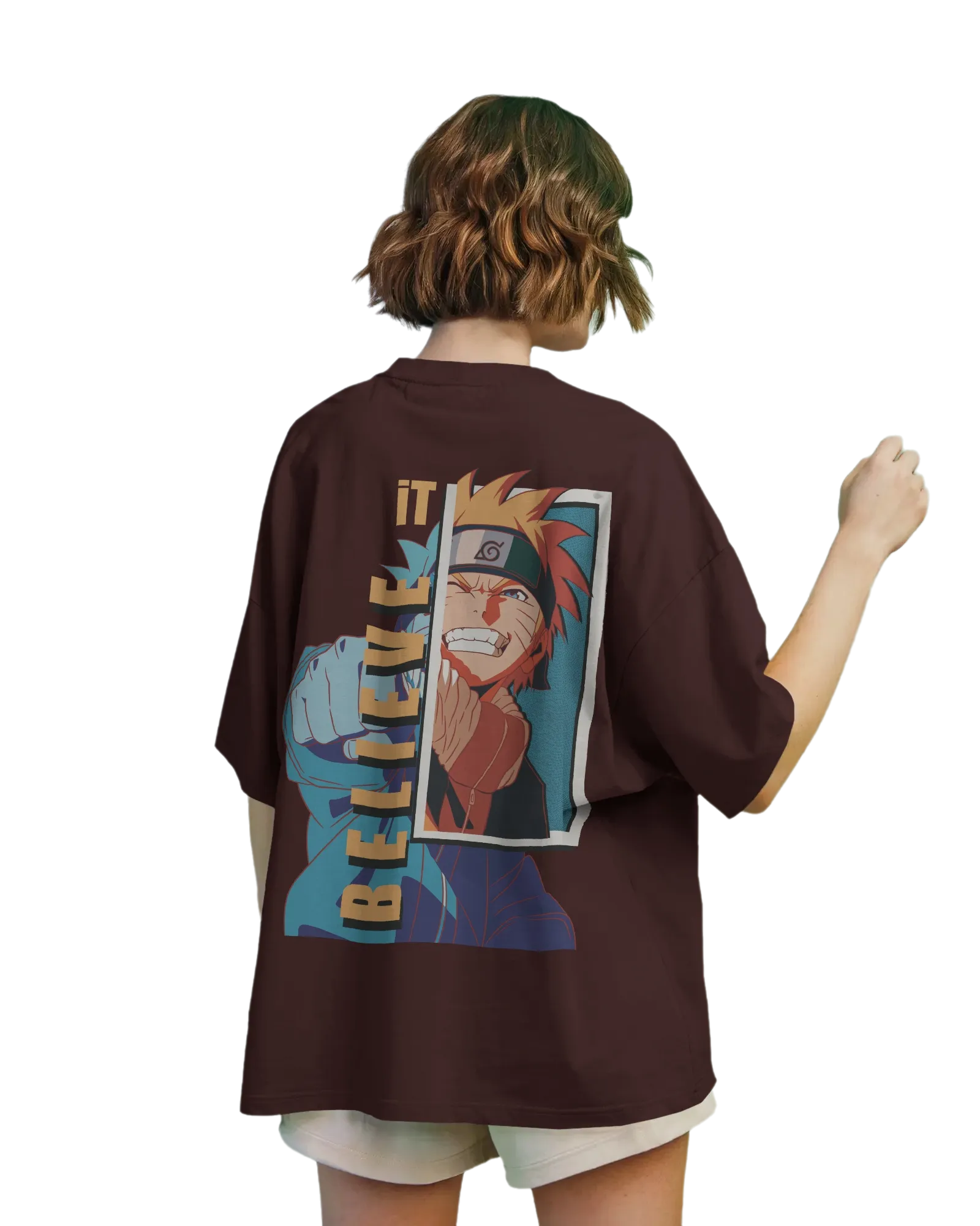 Believe It -  Naruto Terry Oversized Tee