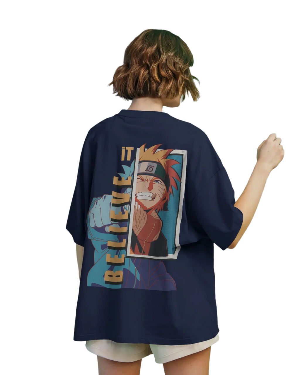 Believe It -  Naruto Terry Oversized Tee