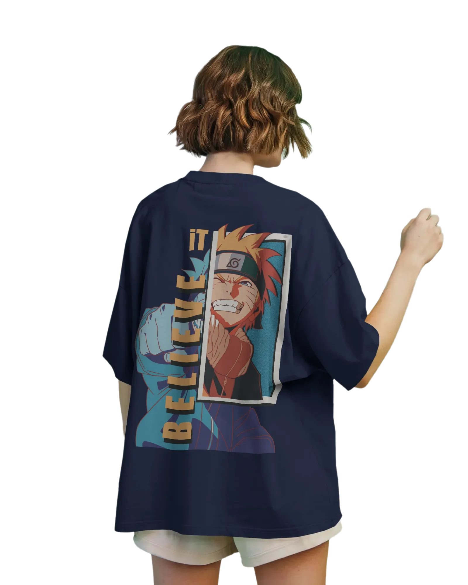 Believe It -  Naruto Terry Oversized Tee