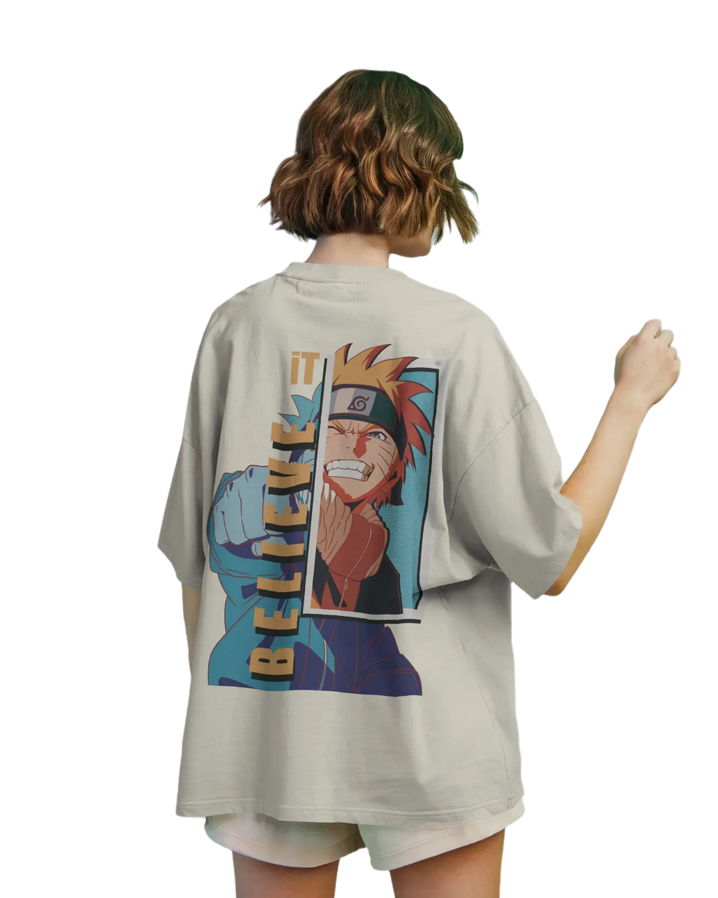 Believe It -  Naruto Terry Oversized Tee