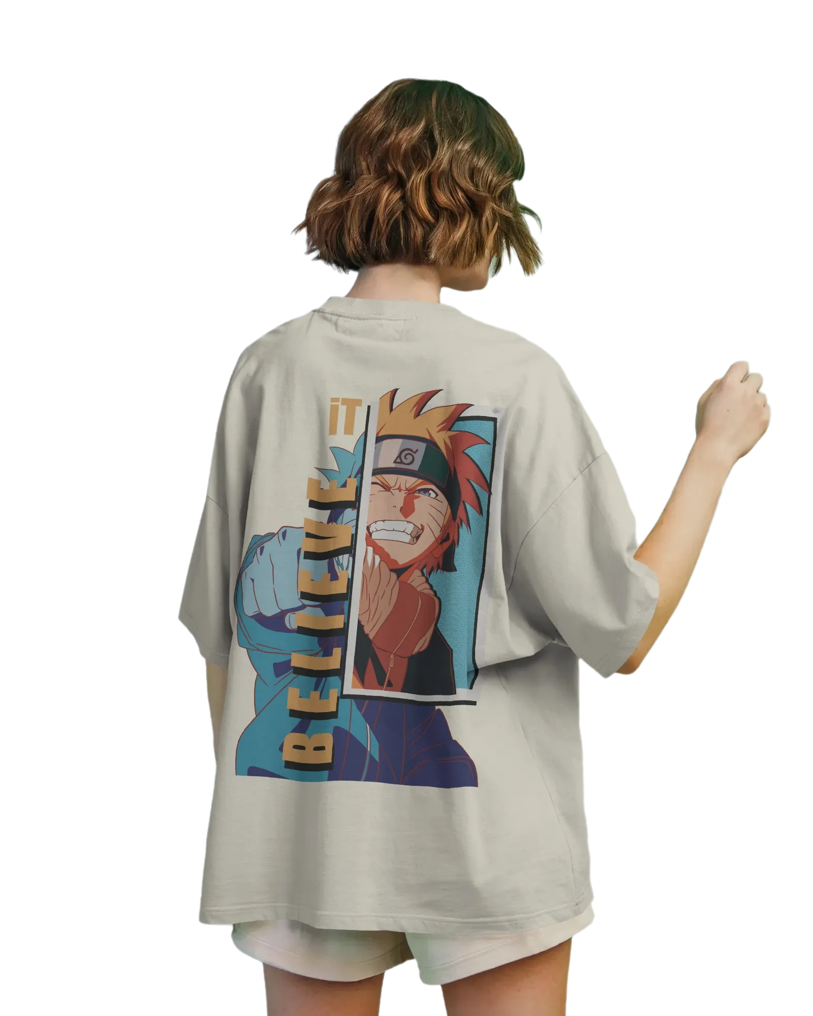 Believe It -  Naruto Terry Oversized Tee