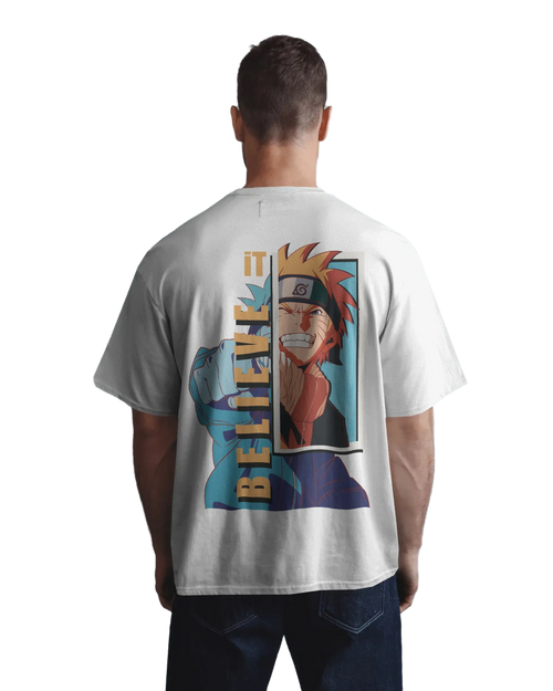 Believe It -  Naruto Terry Oversized Tee