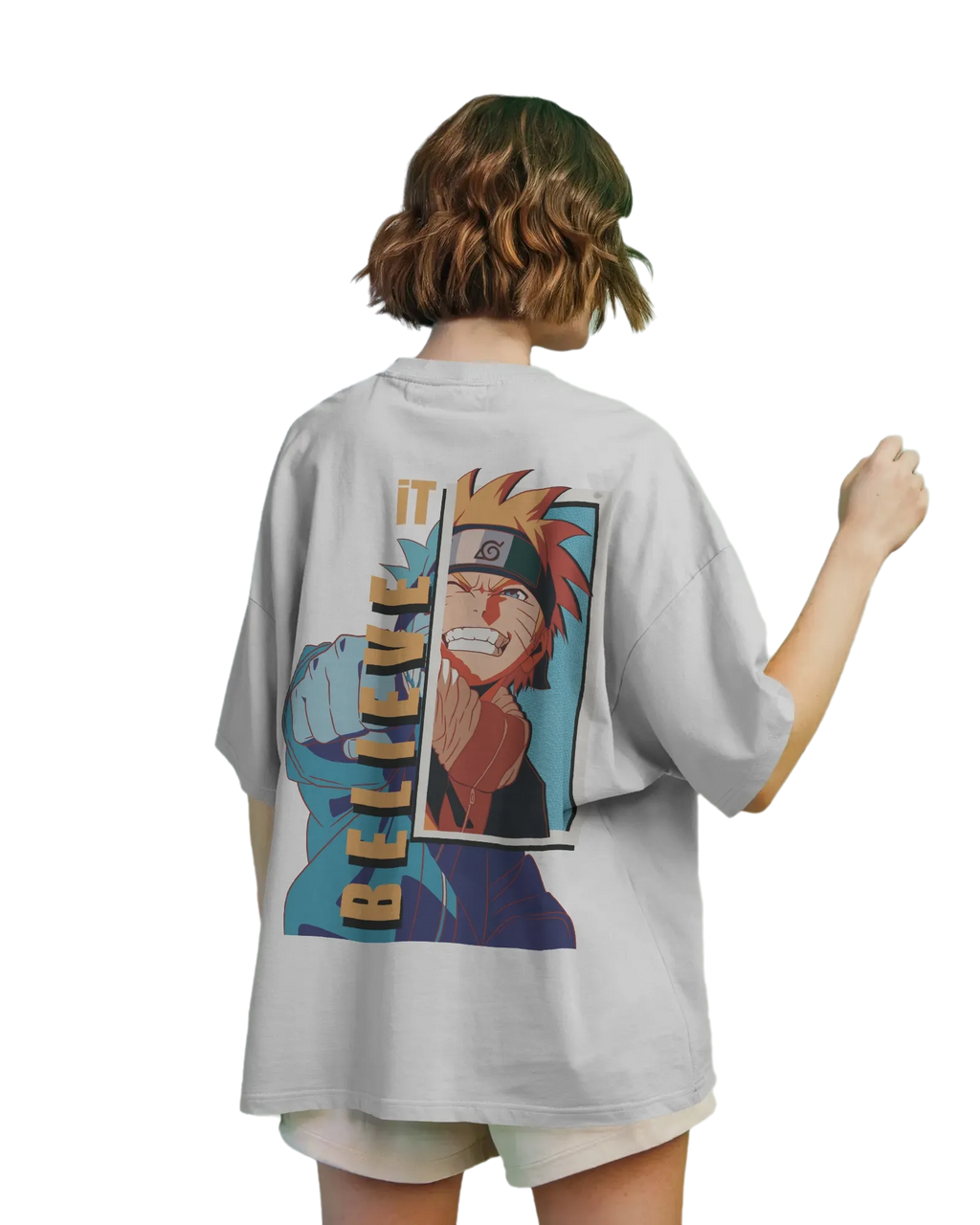 Believe It -  Naruto Terry Oversized Tee