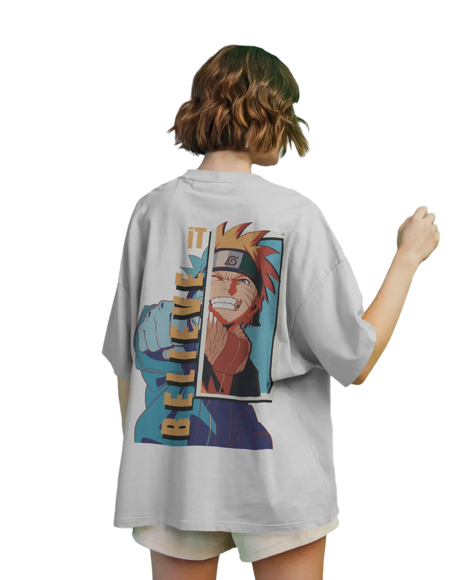 Believe It -  Naruto Terry Oversized Tee