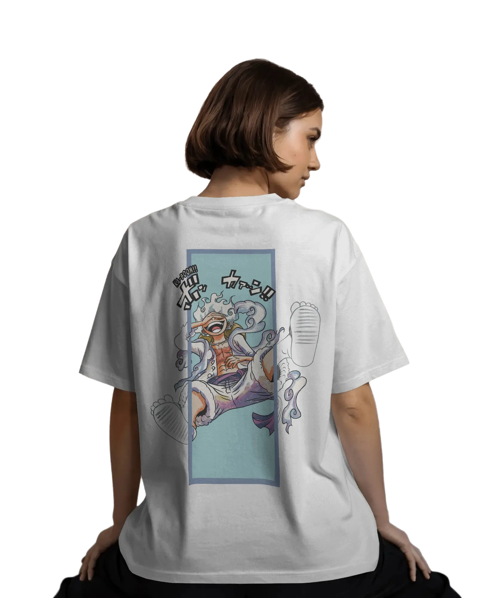 Gear 5 Awakening - One Piece Terry Oversized Tee