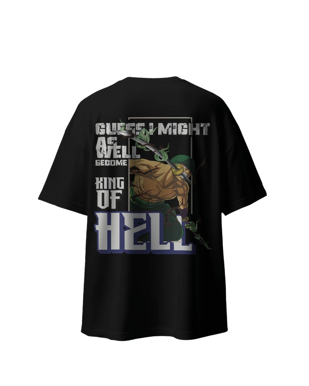 Zoro King of Hell - One Piece Oversized Classic T-Shirt