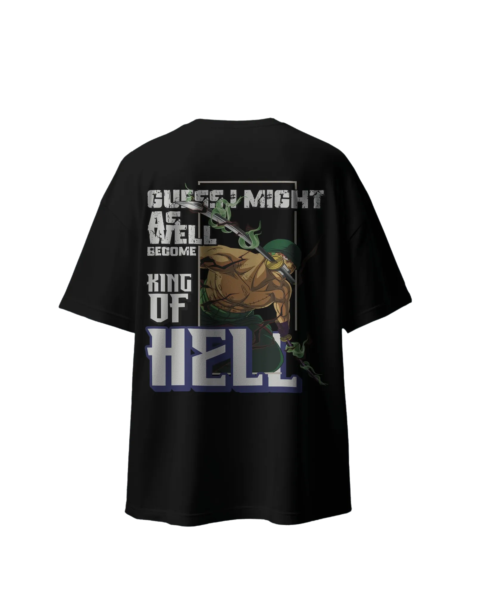 Zoro King of Hell - One Piece Oversized Classic T-Shirt