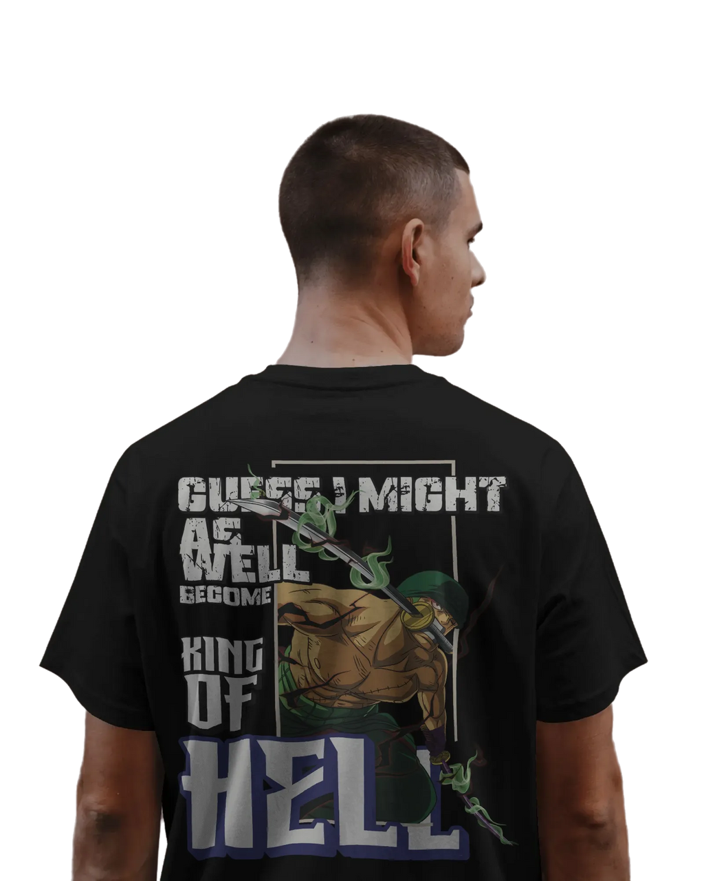 Zoro King of Hell - One Piece Oversized Classic T-Shirt