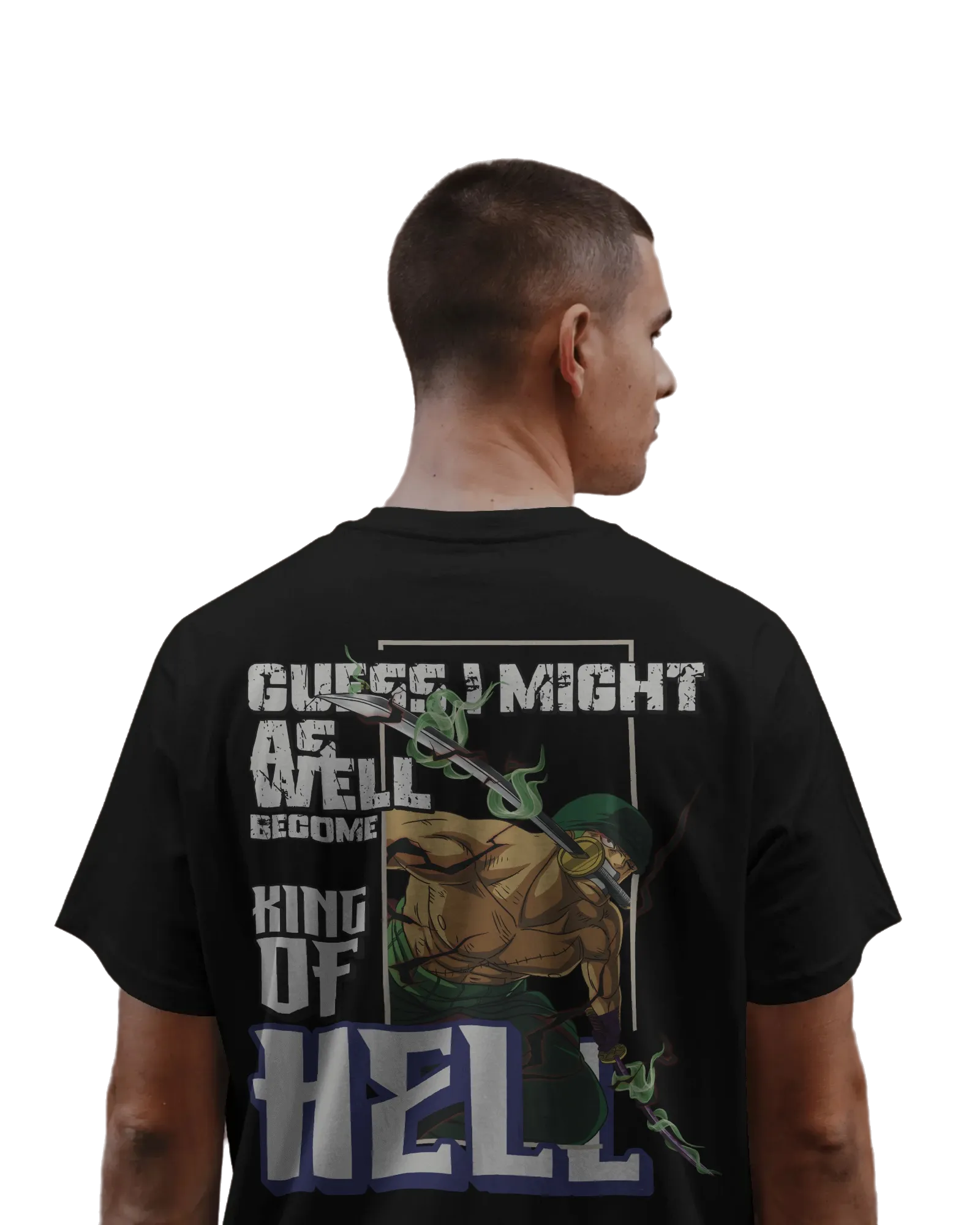 Zoro King of Hell - One Piece Oversized Classic T-Shirt