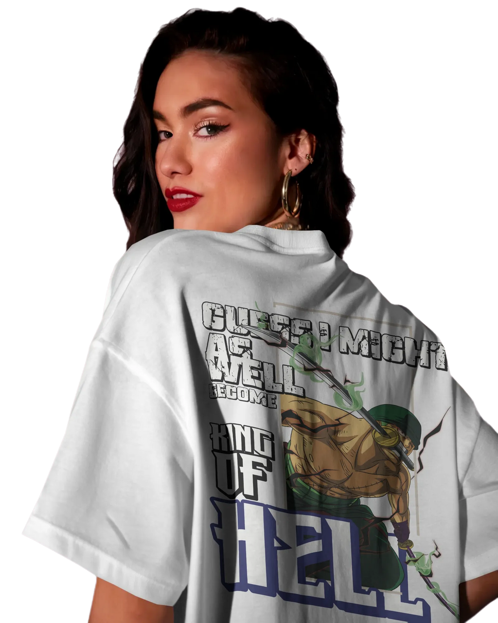 Zoro King of Hell - One Piece Oversized Classic T-Shirt