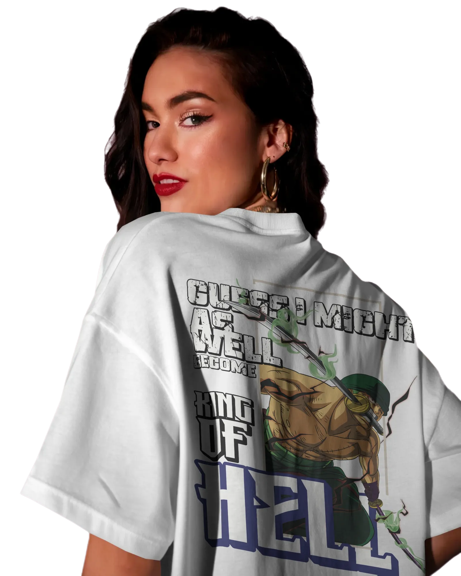 Zoro King of Hell - One Piece Oversized Classic T-Shirt