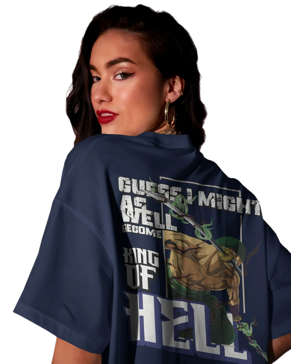 Zoro King of Hell - One Piece Oversized Classic T-Shirt