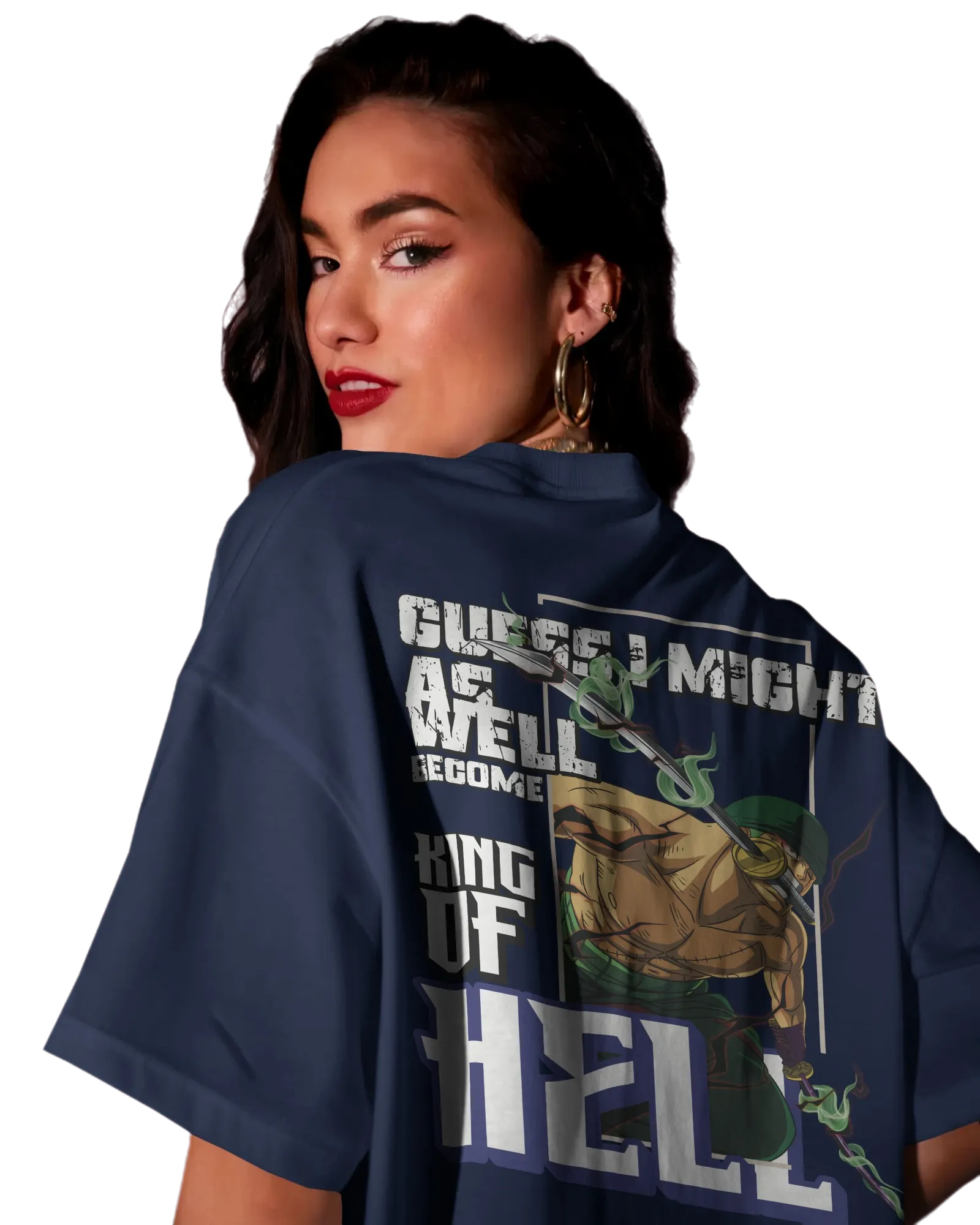 Zoro King of Hell - One Piece Oversized Classic T-Shirt