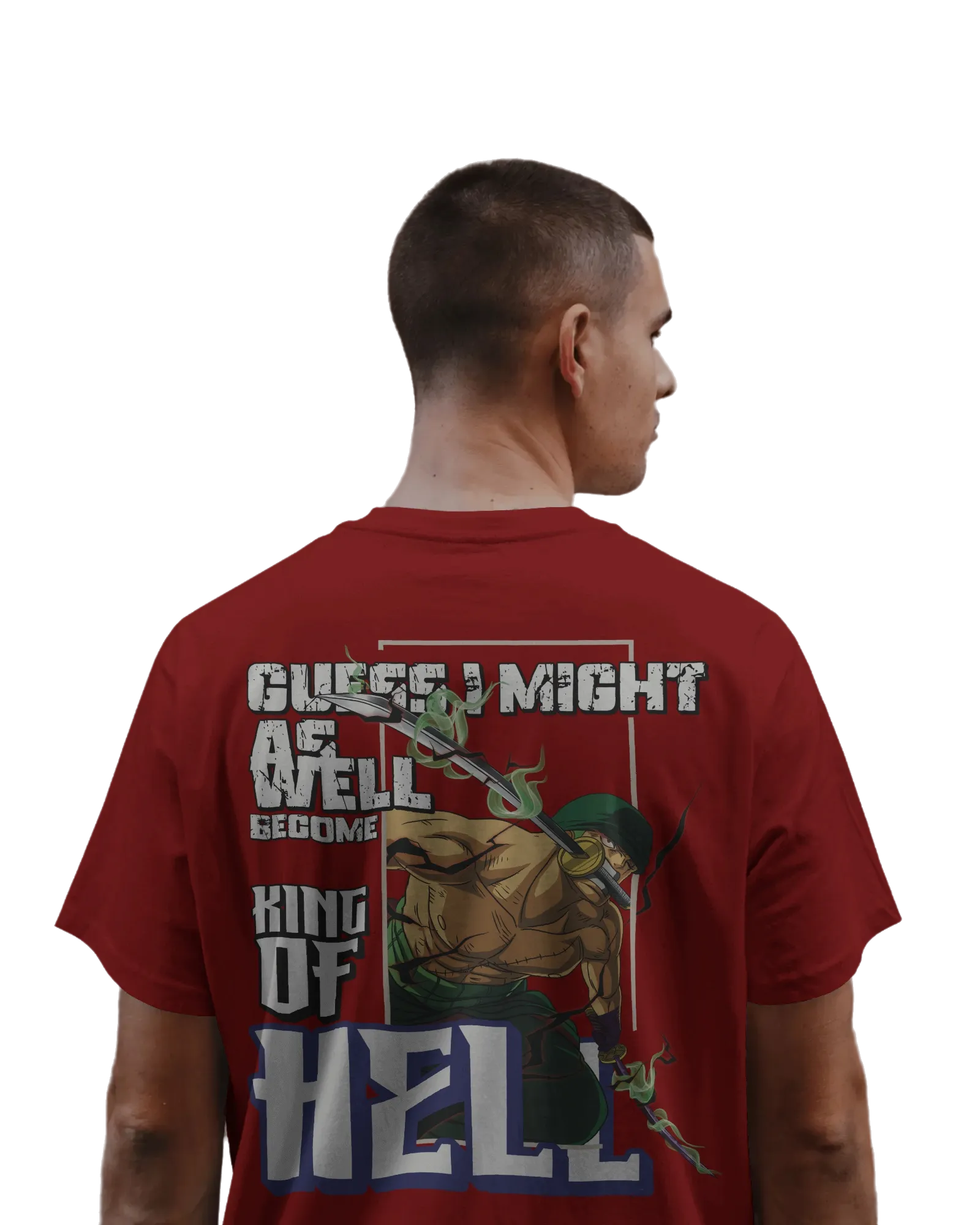 Zoro King of Hell - One Piece Oversized Classic T-Shirt