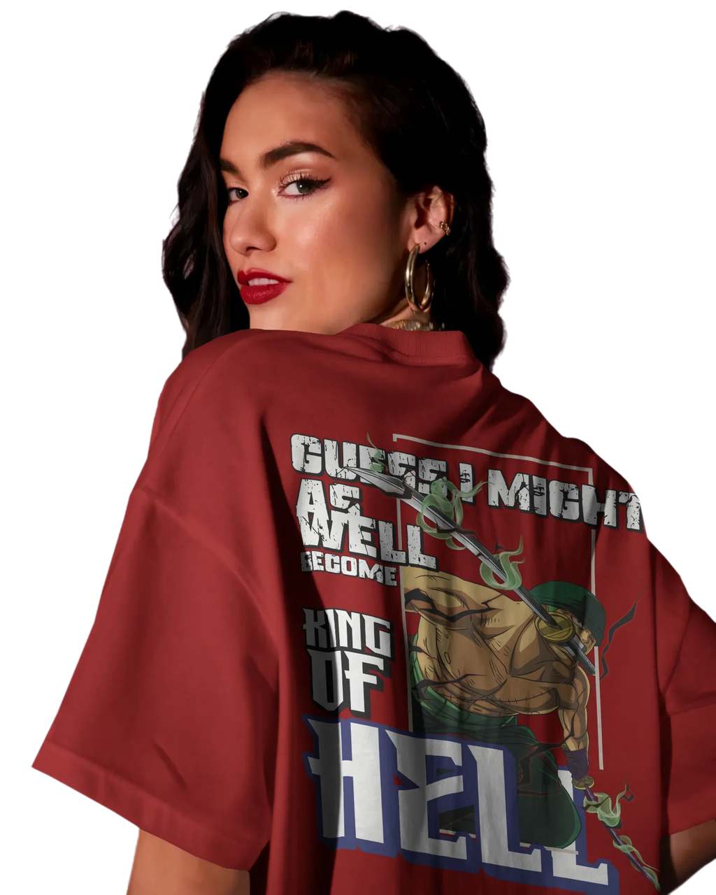 Zoro King of Hell - One Piece Oversized Classic T-Shirt