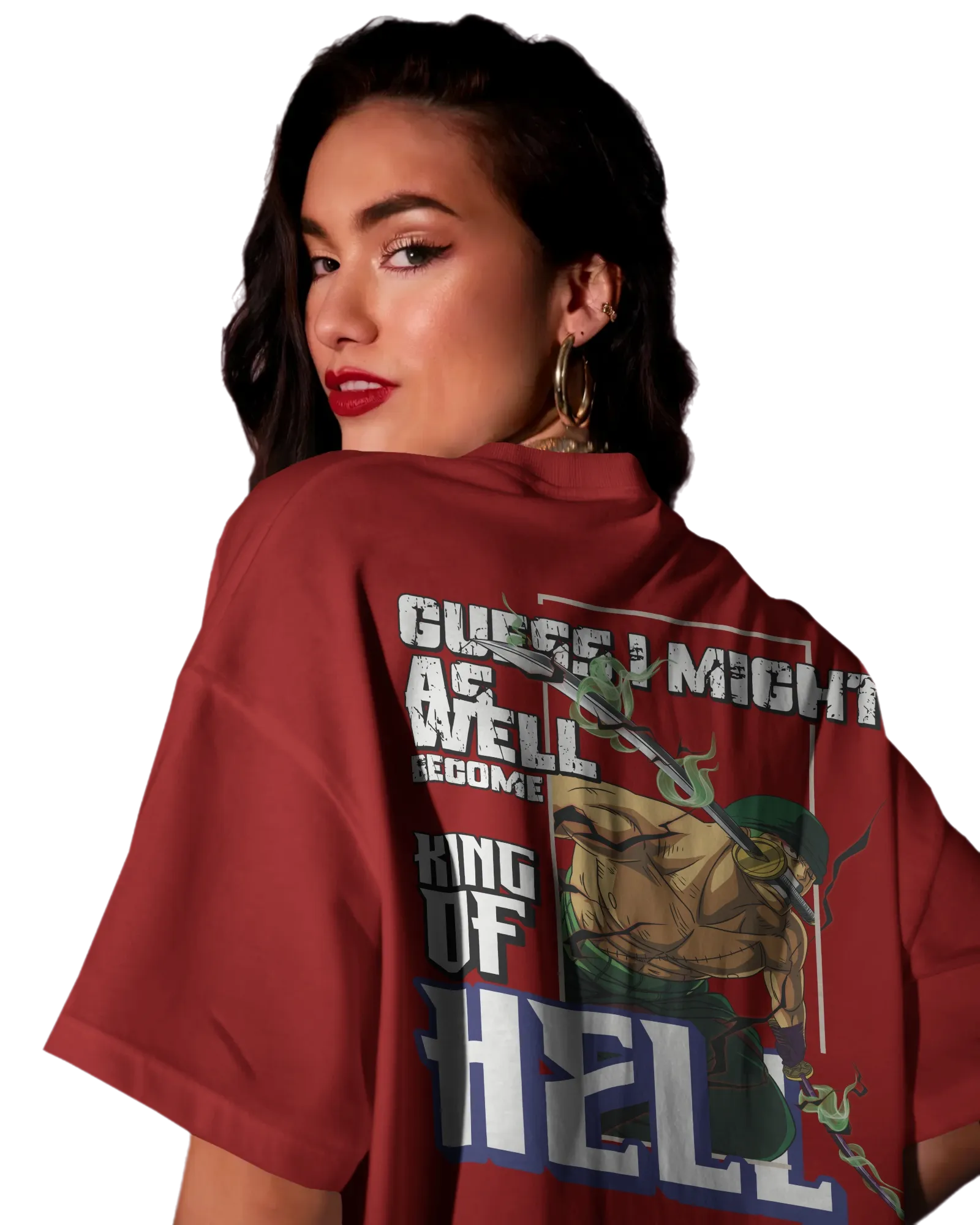 Zoro King of Hell - One Piece Oversized Classic T-Shirt