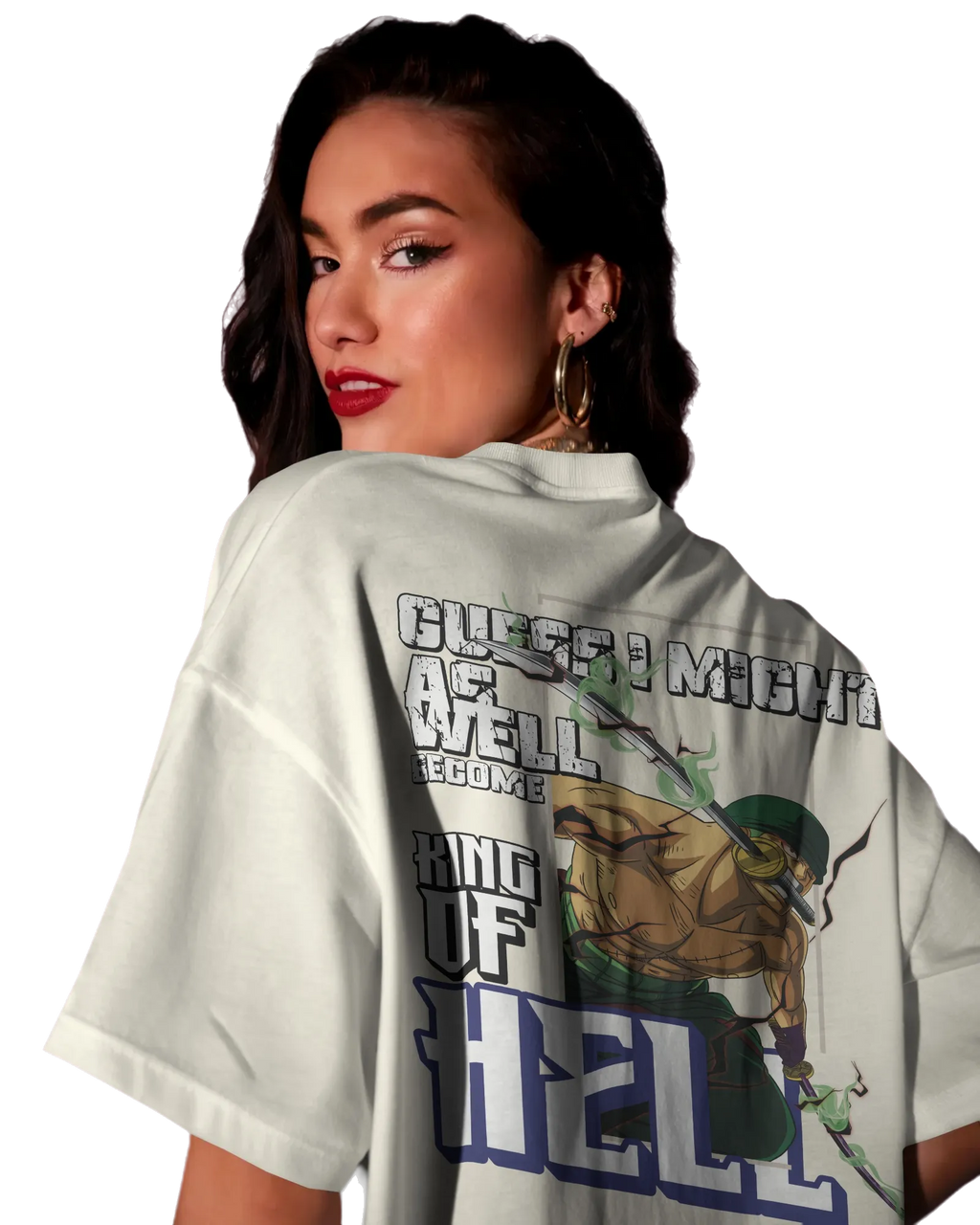 Zoro King of Hell - One Piece Oversized Classic T-Shirt