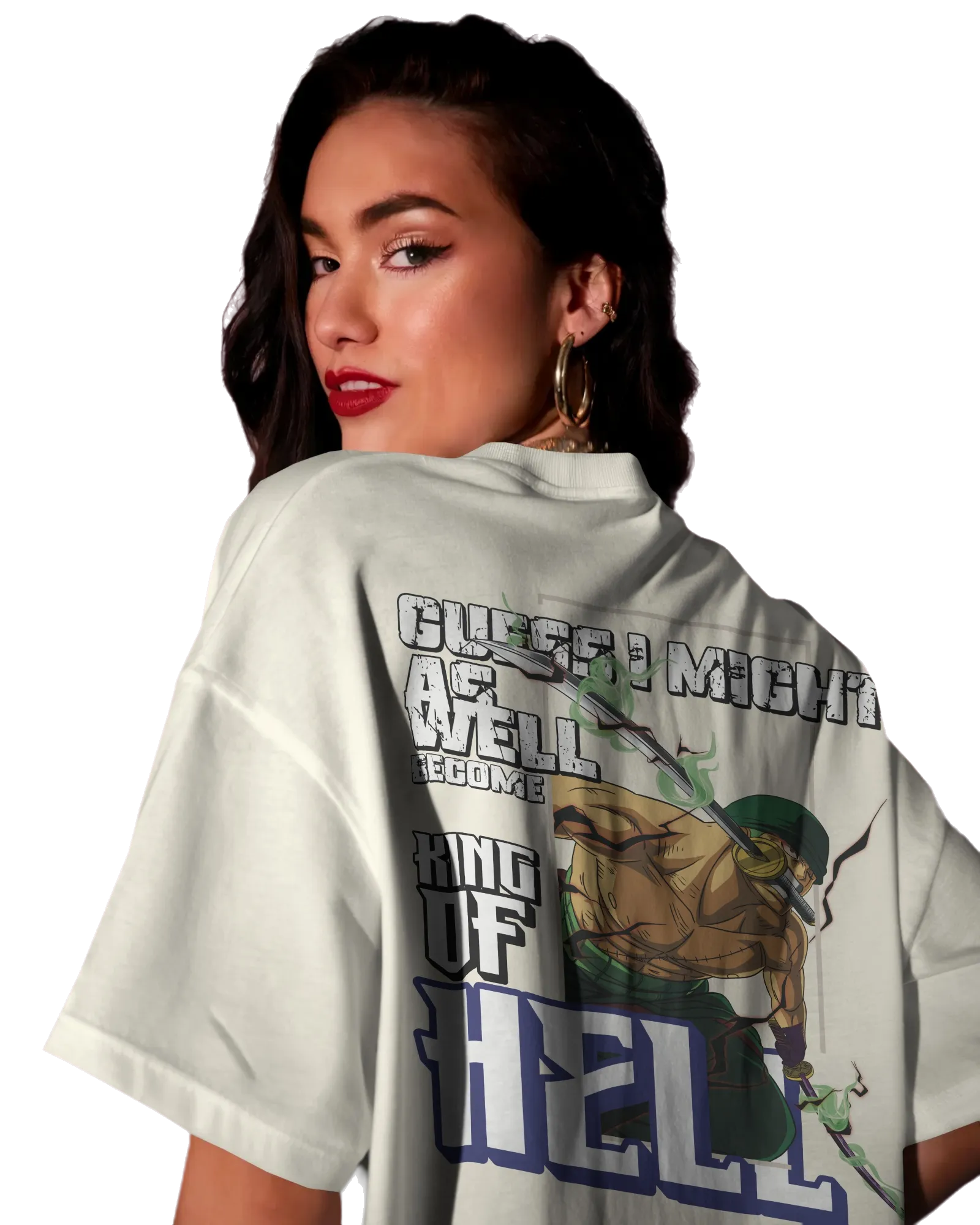Zoro King of Hell - One Piece Oversized Classic T-Shirt