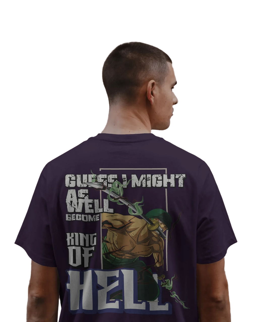 Zoro King of Hell - One Piece Oversized Classic T-Shirt