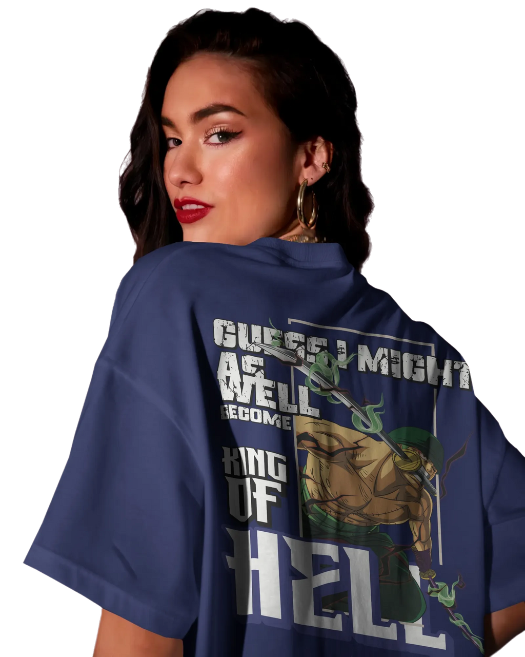 Zoro King of Hell - One Piece Oversized Classic T-Shirt
