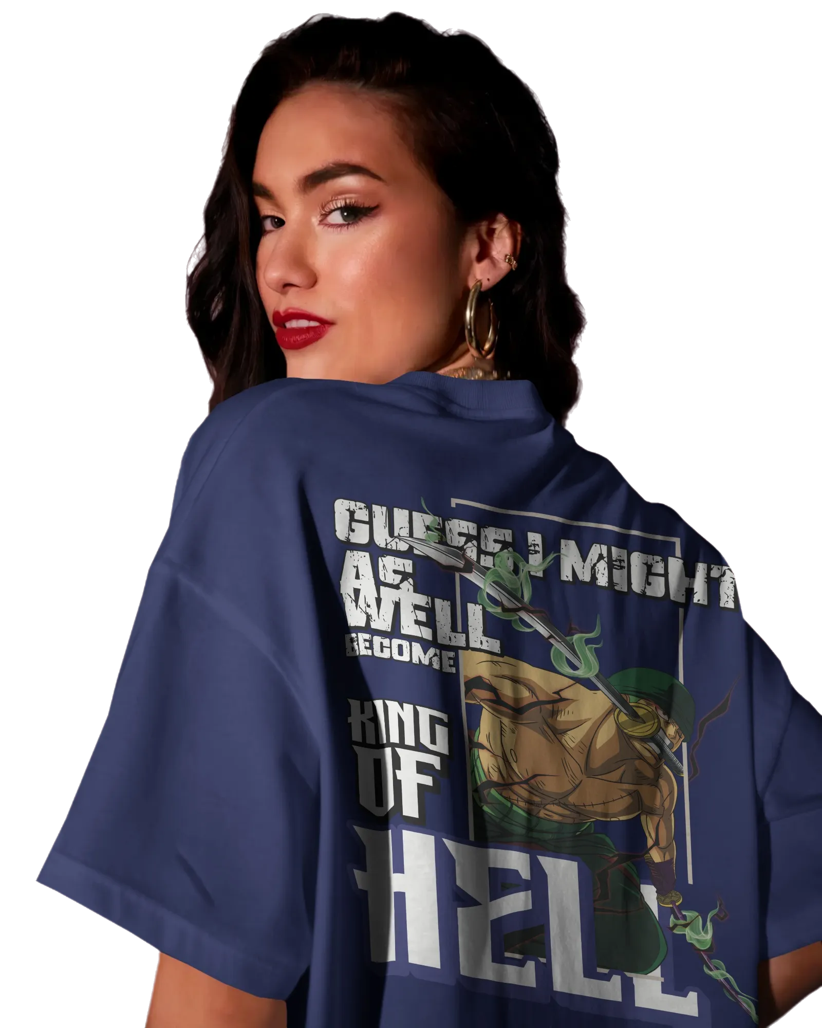 Zoro King of Hell - One Piece Oversized Classic T-Shirt