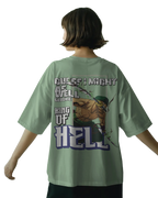 Zoro King of Hell - One Piece Terry Oversized Tee