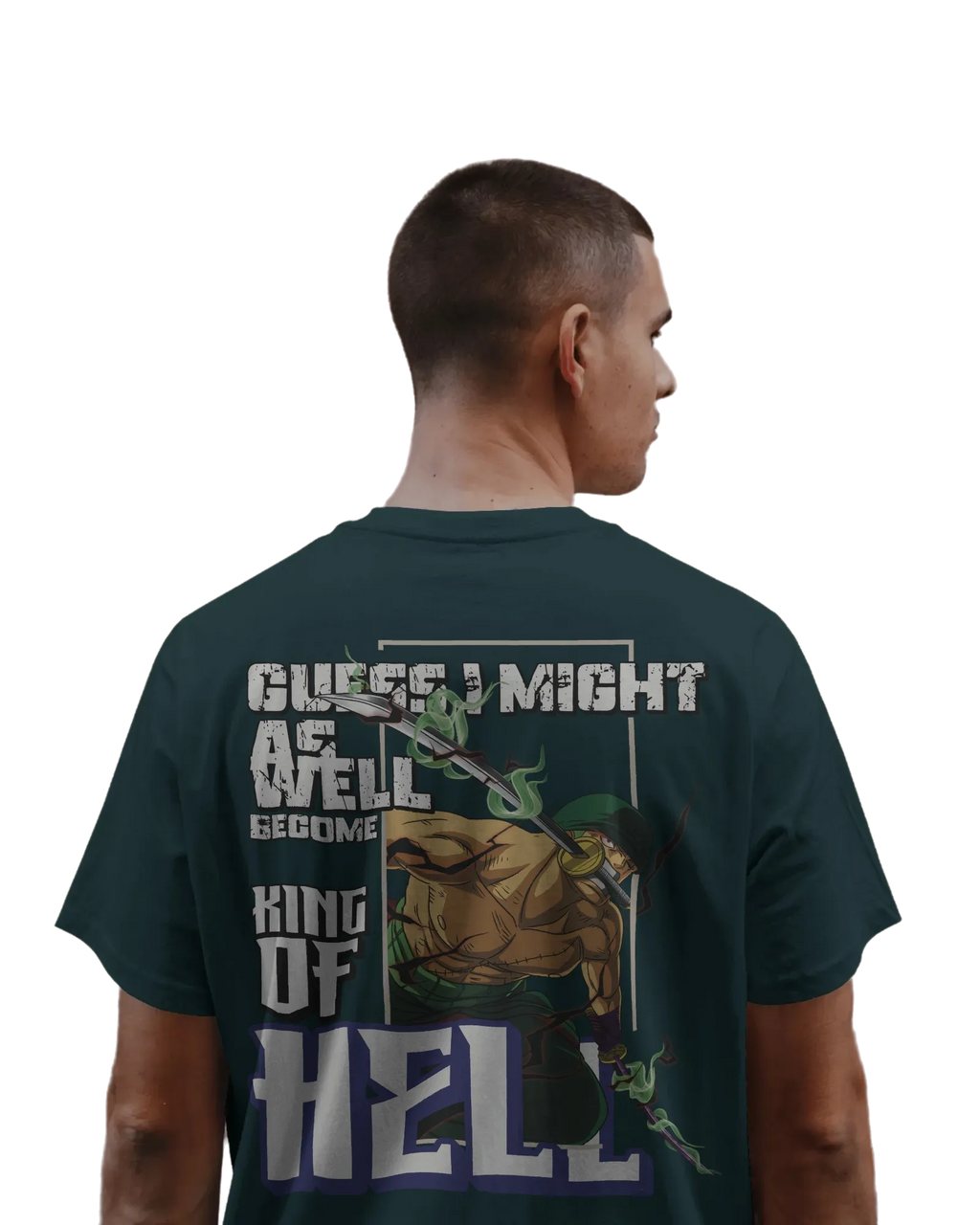 Zoro King of Hell - One Piece Oversized Classic T-Shirt