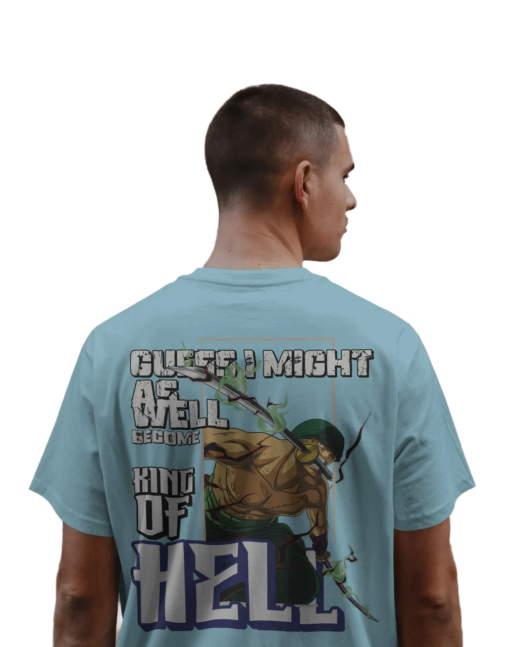 Zoro King of Hell - One Piece Oversized Classic T-Shirt