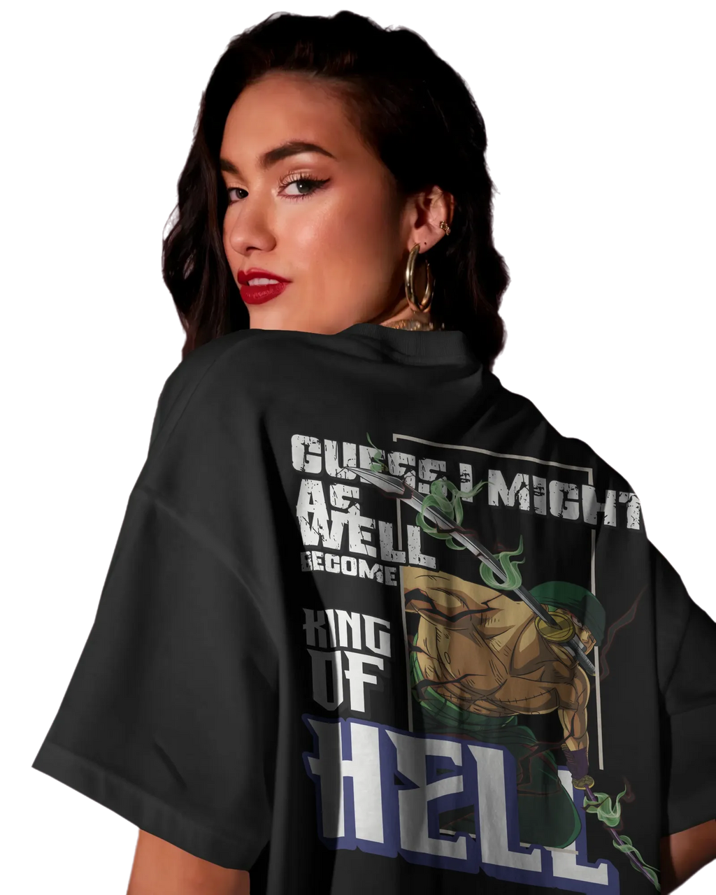 Zoro King of Hell - One Piece Oversized Classic T-Shirt