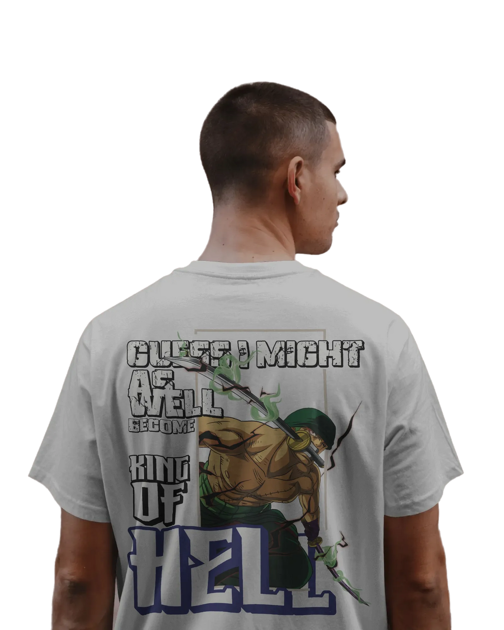 Zoro King of Hell - One Piece Oversized Classic T-Shirt