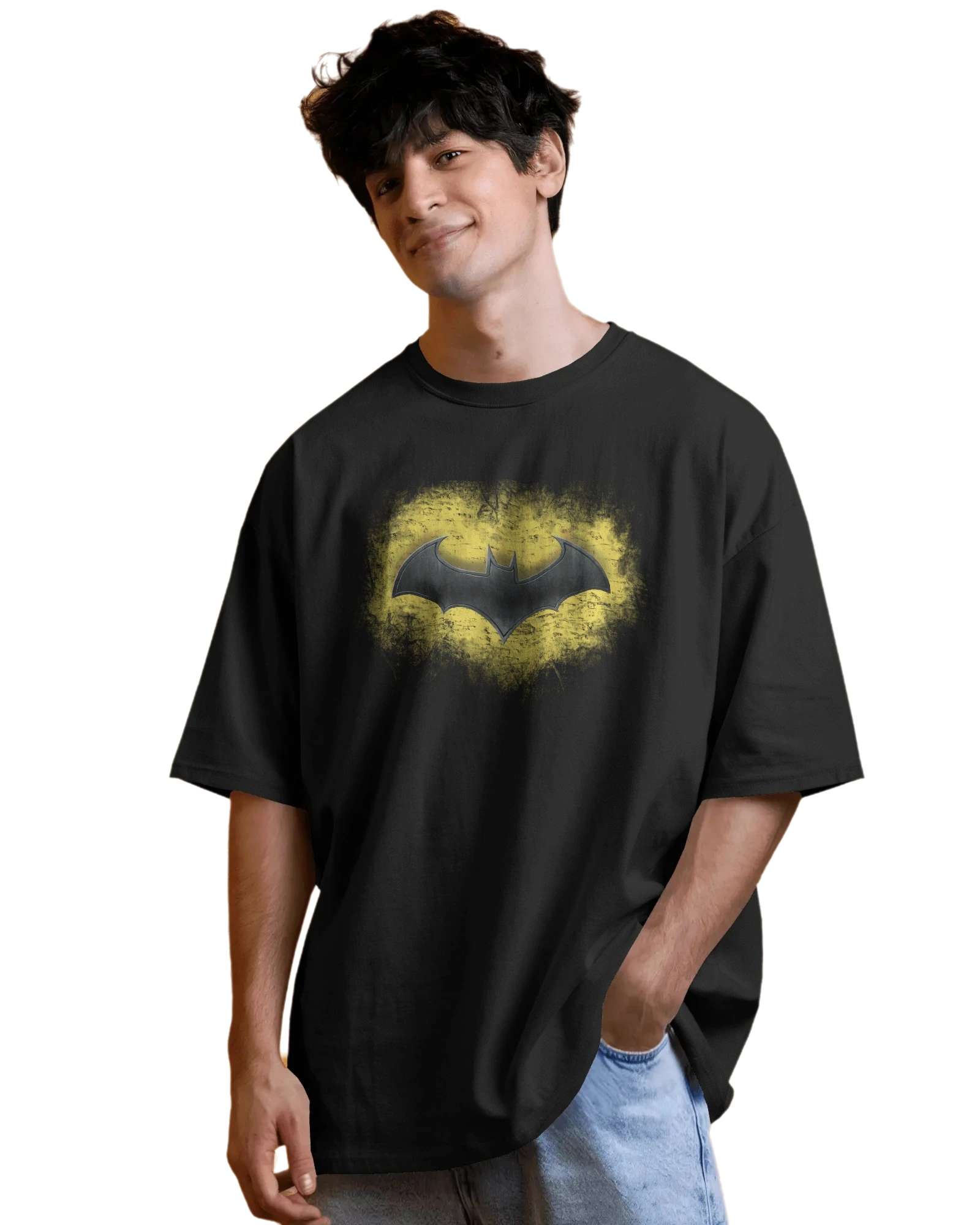 Dark Knight Shadow - DC Terry Oversized Tee