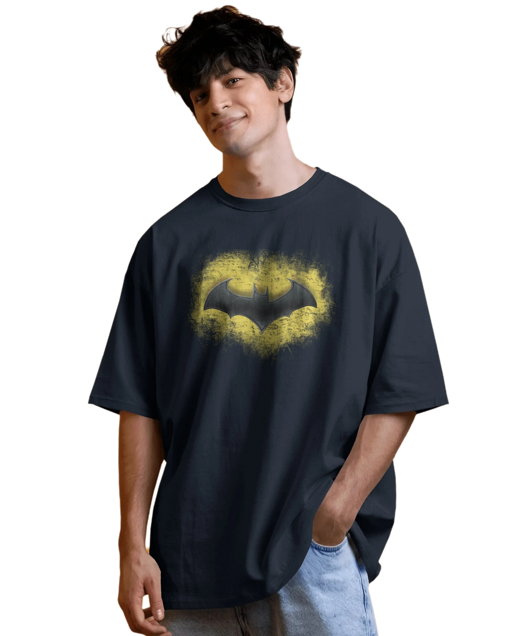 Dark Knight Shadow - DC Terry Oversized Tee