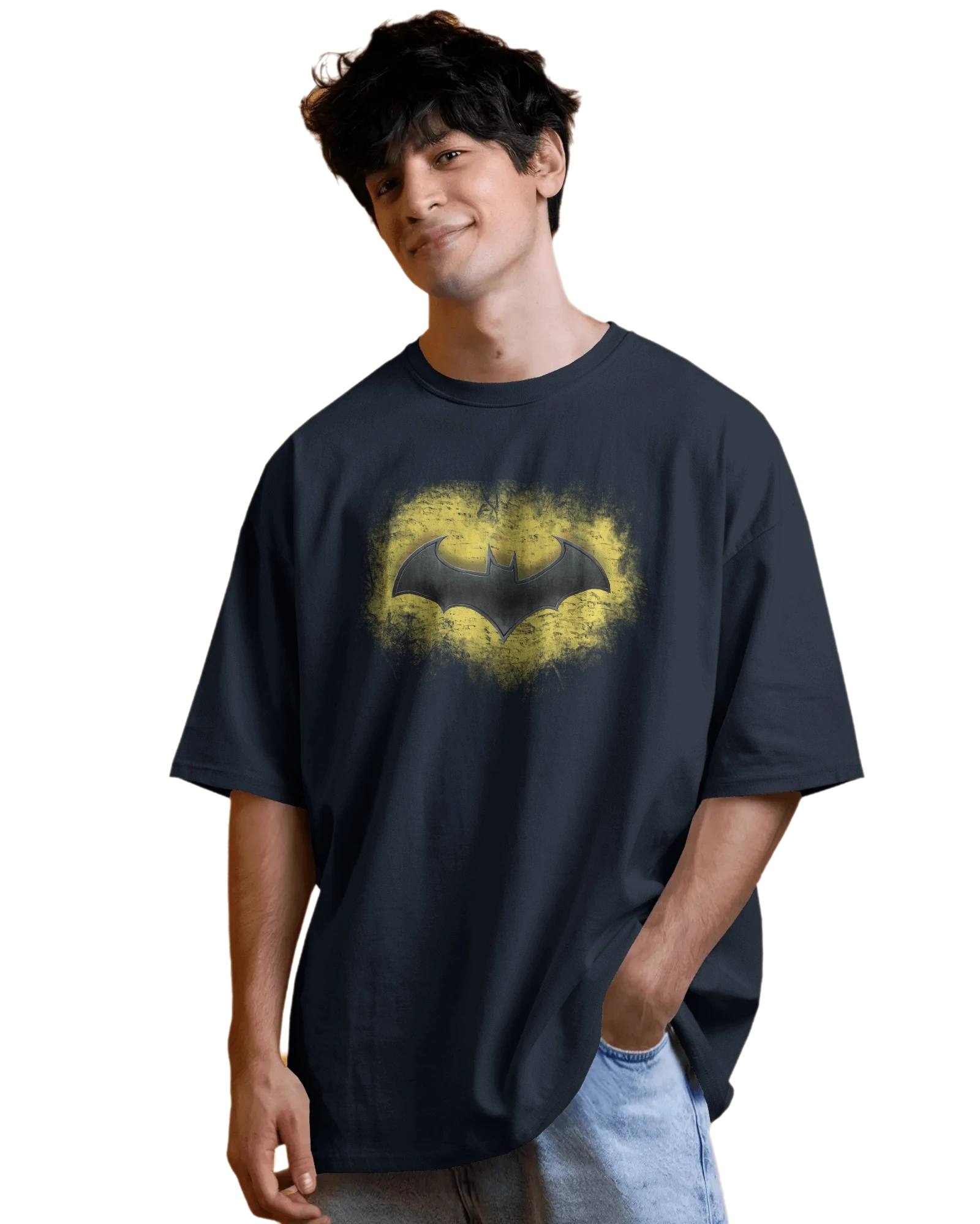 Dark Knight Shadow - DC Terry Oversized Tee