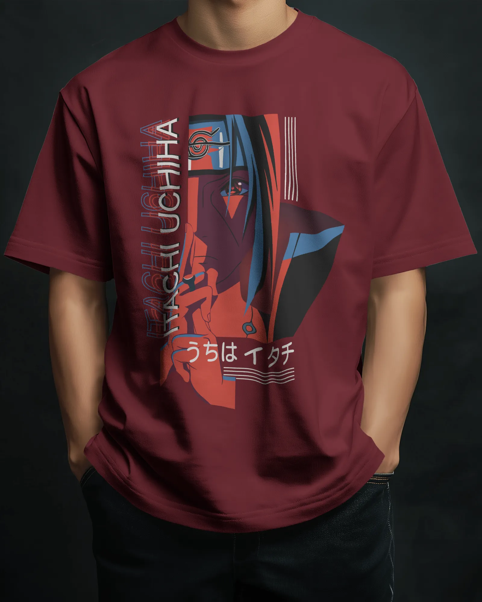 Oversized Itachi Uchiha T-Shirt – For Those Who Chose the Harder Path