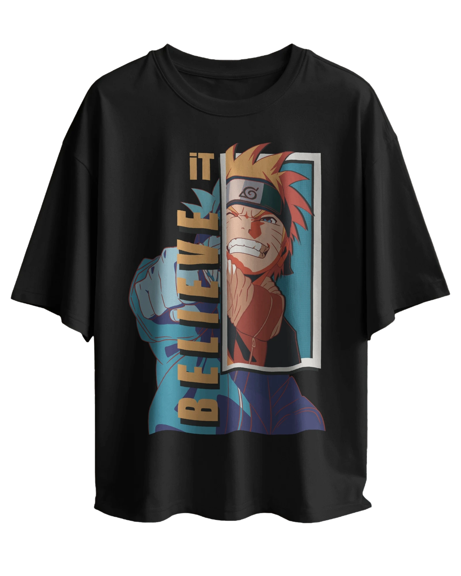 Believe It - Naruto Oversized Classic T-Shirt